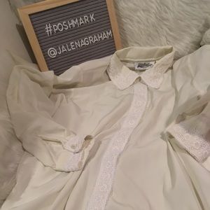 White cream dress blouse 14